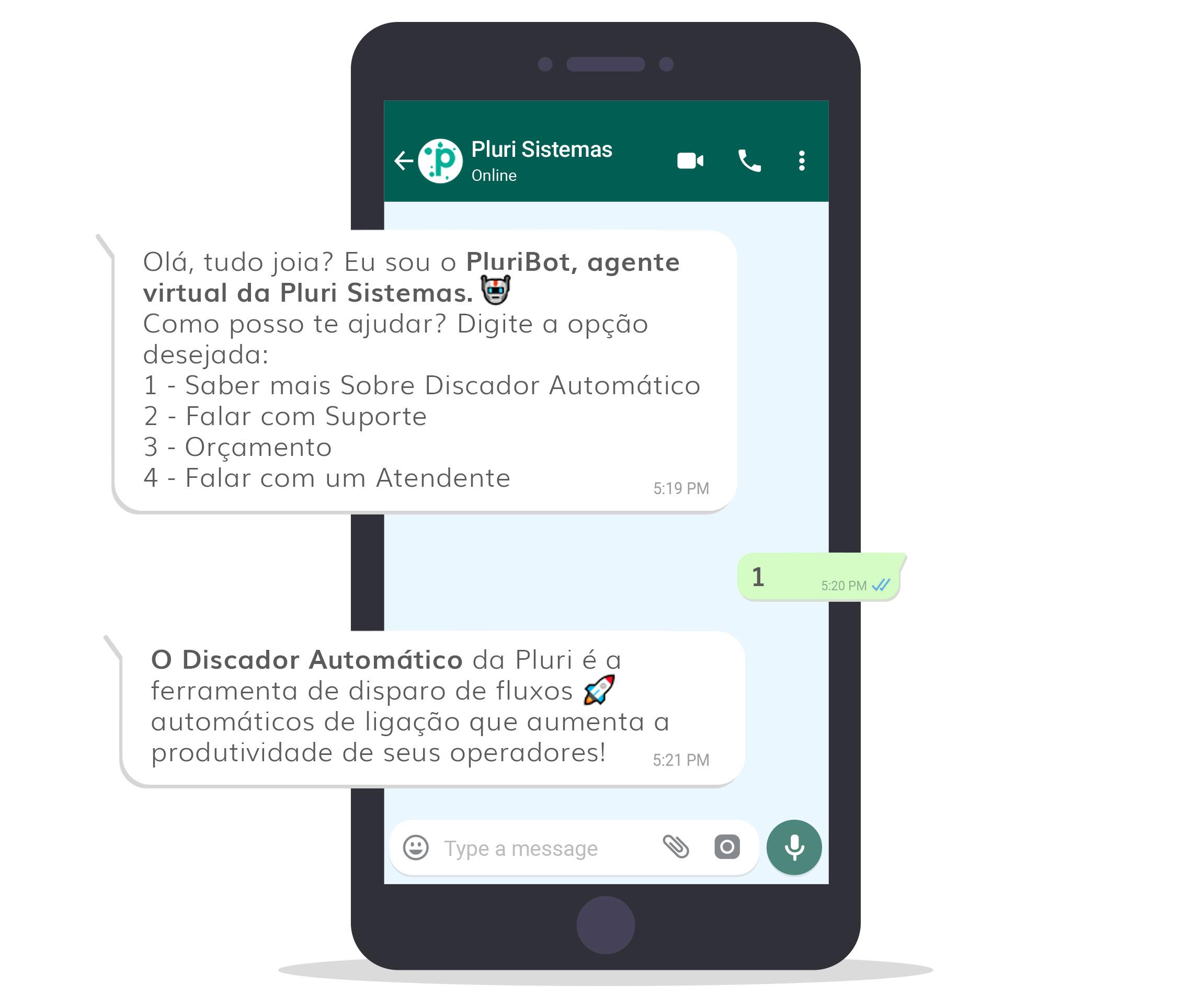 Chatbots - WhatsApp Business API Pluri Sistemas